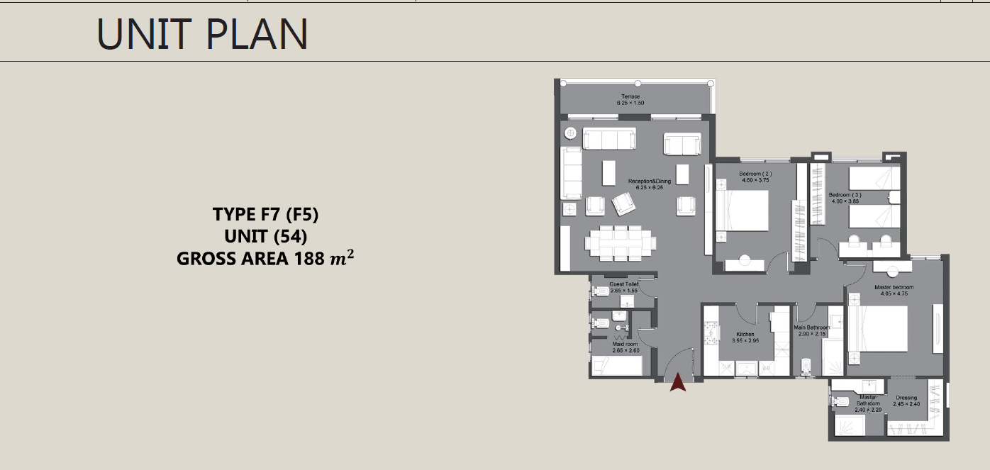 Floor Plan - 90 Avenue New Cairo Compound Tabarak Developments