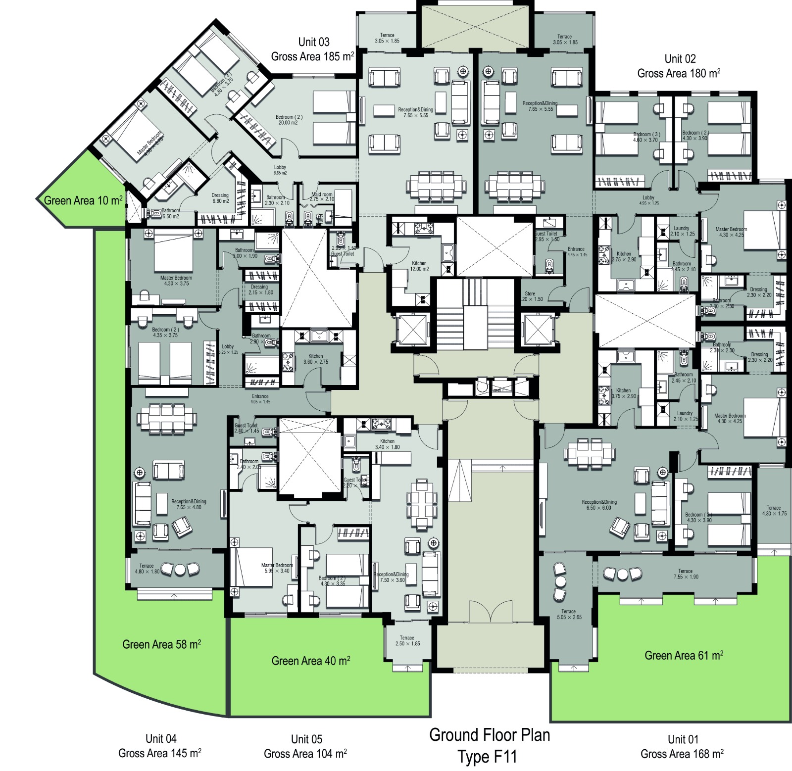 Floor Plan - 90 Avenue New Cairo Compound Tabarak Developments