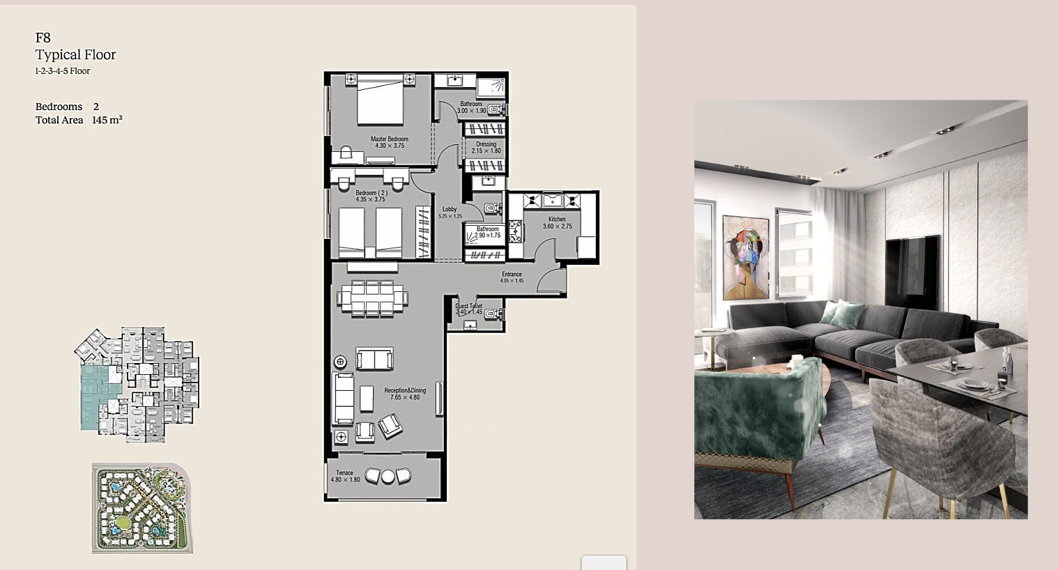Floor Plan - كمبوند 90 افينيو التجمع الخامس تبارك العقارية - 90 Avenue New Cairo