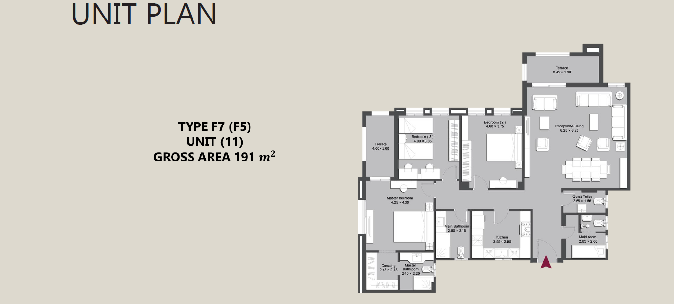 Floor Plan - كمبوند 90 افينيو التجمع الخامس تبارك العقارية - 90 Avenue New Cairo