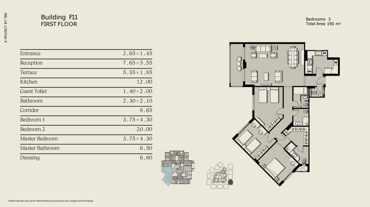 Plan 19 - 90 Avenue New Cairo Compound Tabarak Developments