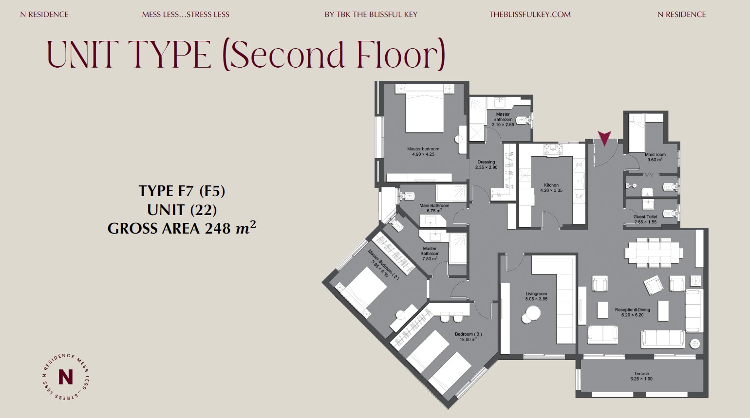 Floor Plan - كمبوند 90 افينيو التجمع الخامس تبارك العقارية - 90 Avenue New Cairo