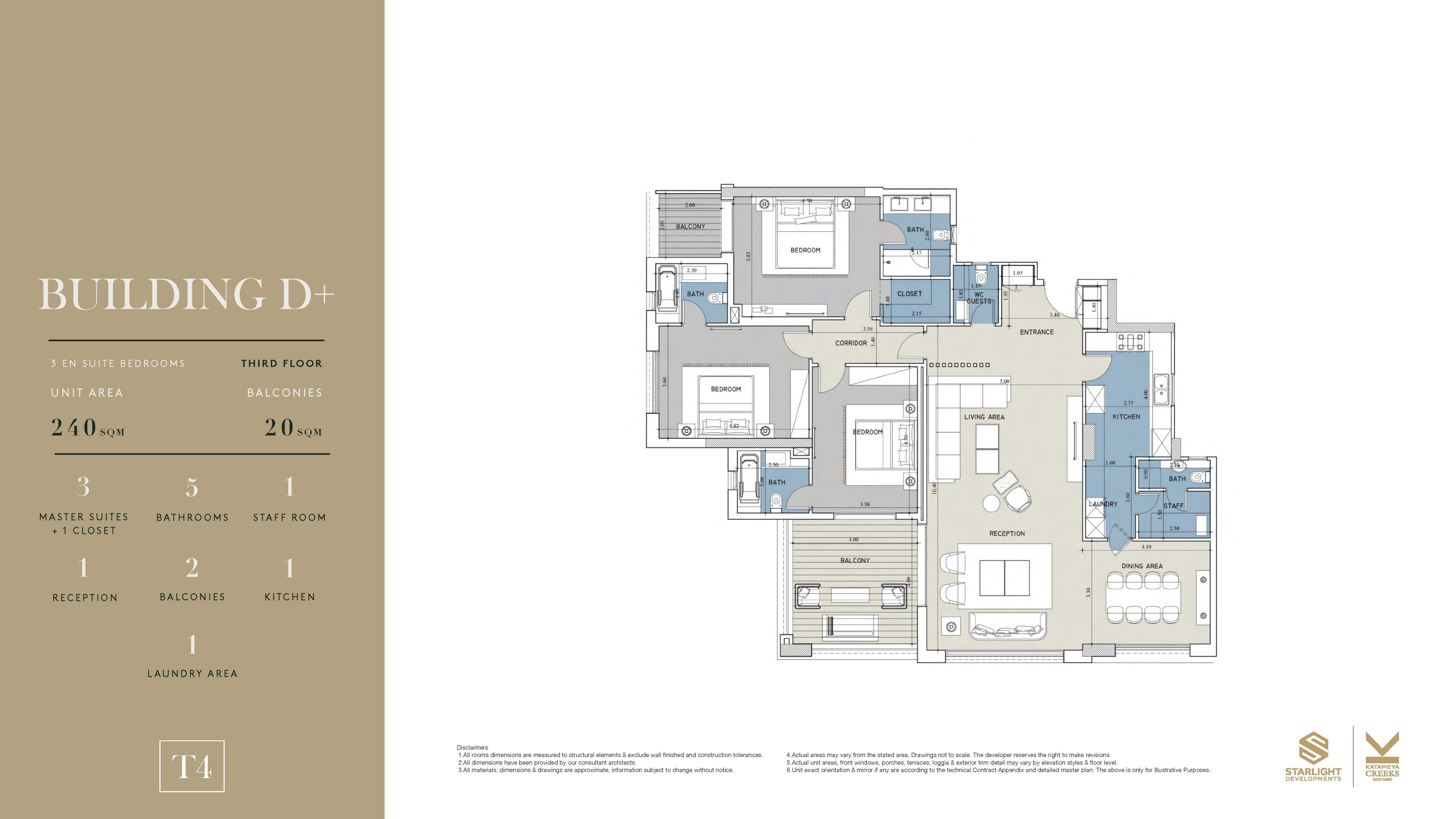 Floor Plan - قطامية كريكس التجمع الخامس القاهرة الجديدة للاستثمار العقاري - Katameya Creeks New Cairo
