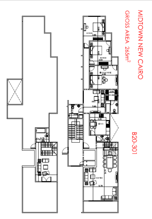 مخطط 1 - كمبوند ميدتاون التجمع الخامس شركة بيتر هوم - Midtown New Cairo Compound