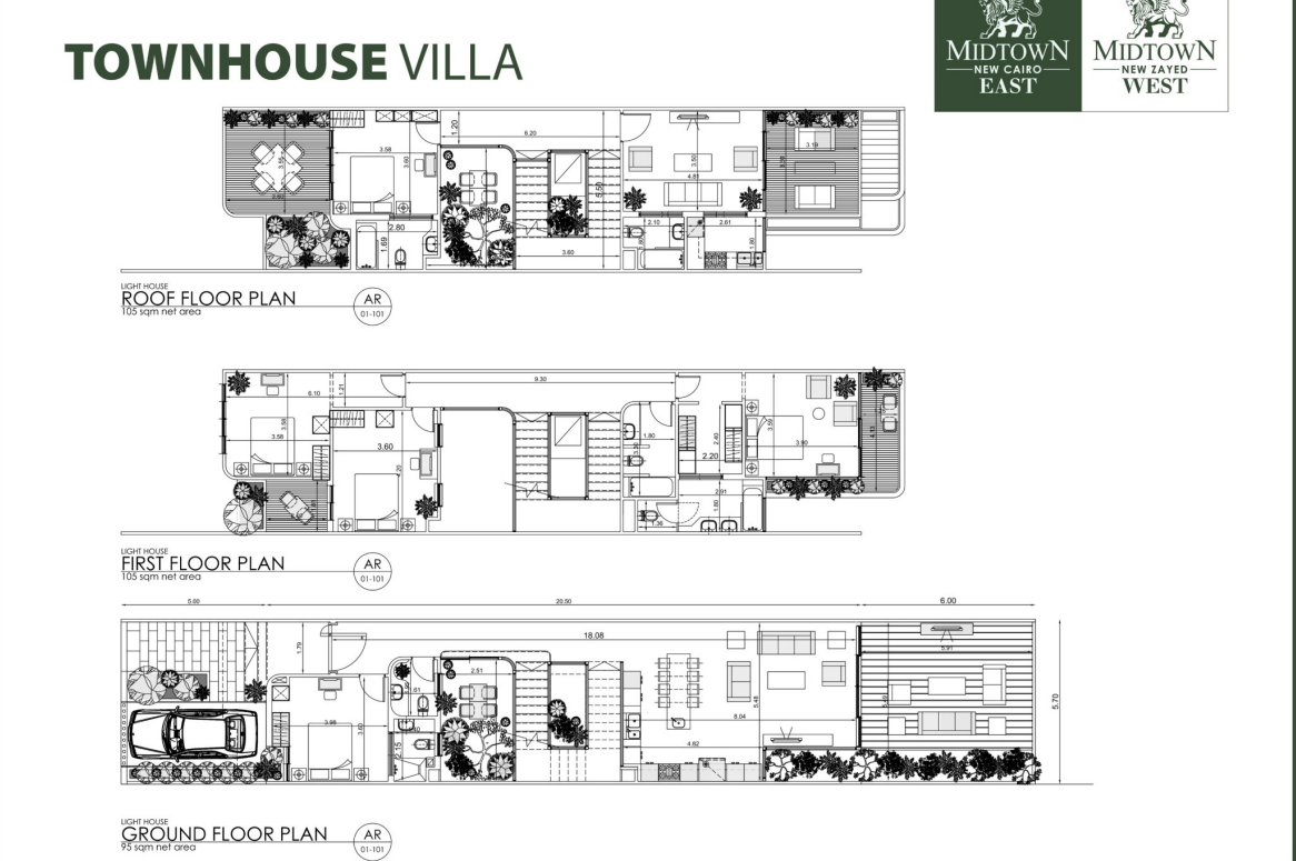 Floor Plan - كمبوند ميدتاون التجمع الخامس شركة بيتر هوم - Midtown New Cairo Compound