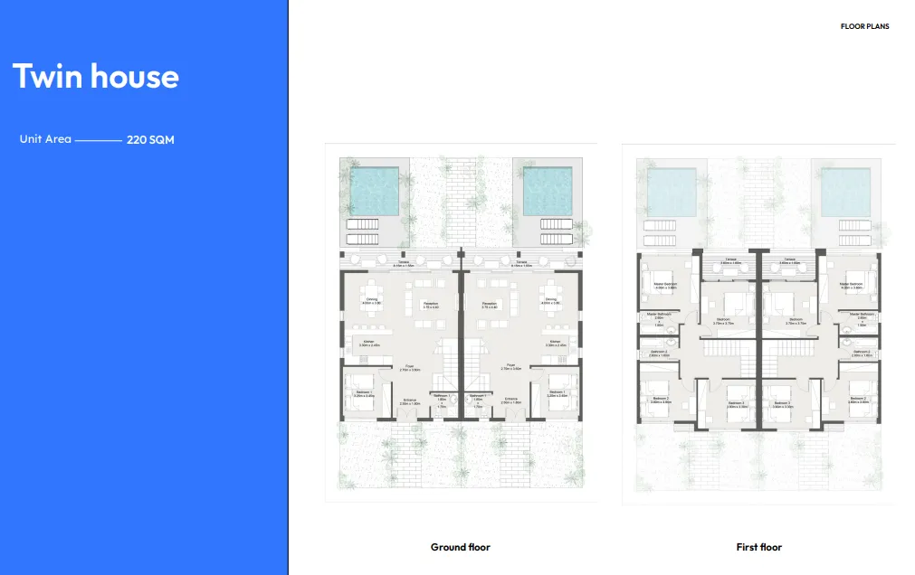 Twinhouse - Azadir New Cairo Compound OUD