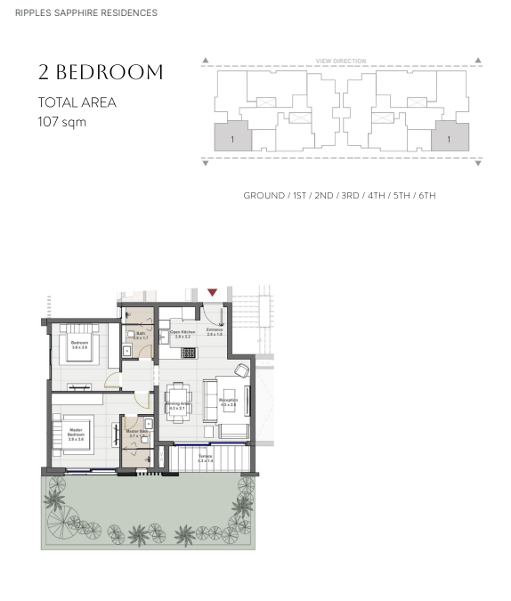 Floor Plan - كمبوند سيتي جيت القاهرة الجديدة الديار القطرية - City Gate New Cairo Compound