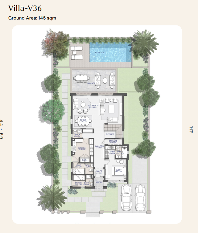 Floor Plan - كمبوند سيتي جيت القاهرة الجديدة الديار القطرية - City Gate New Cairo Compound