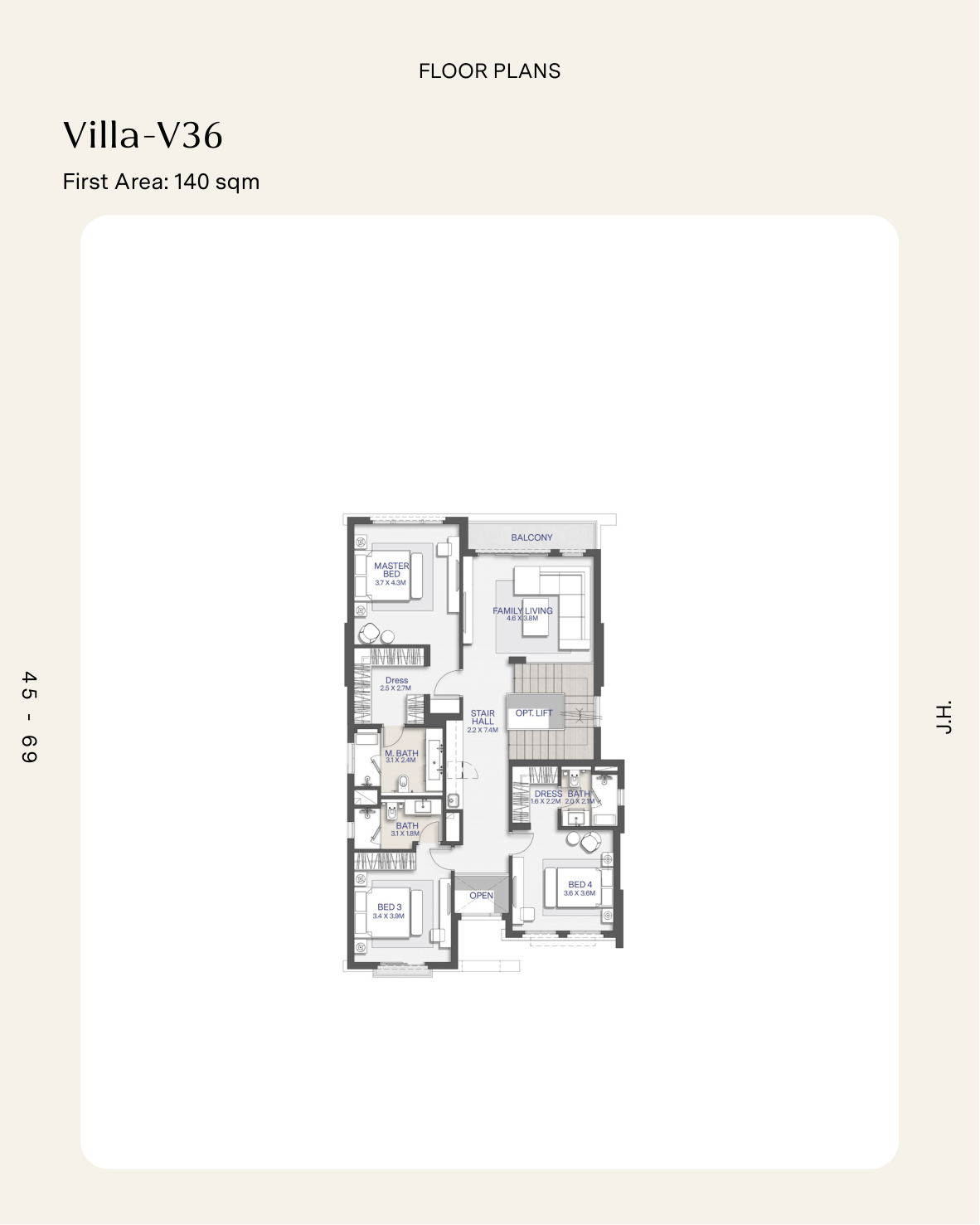 Floor Plan - كمبوند سيتي جيت القاهرة الجديدة الديار القطرية - City Gate New Cairo Compound