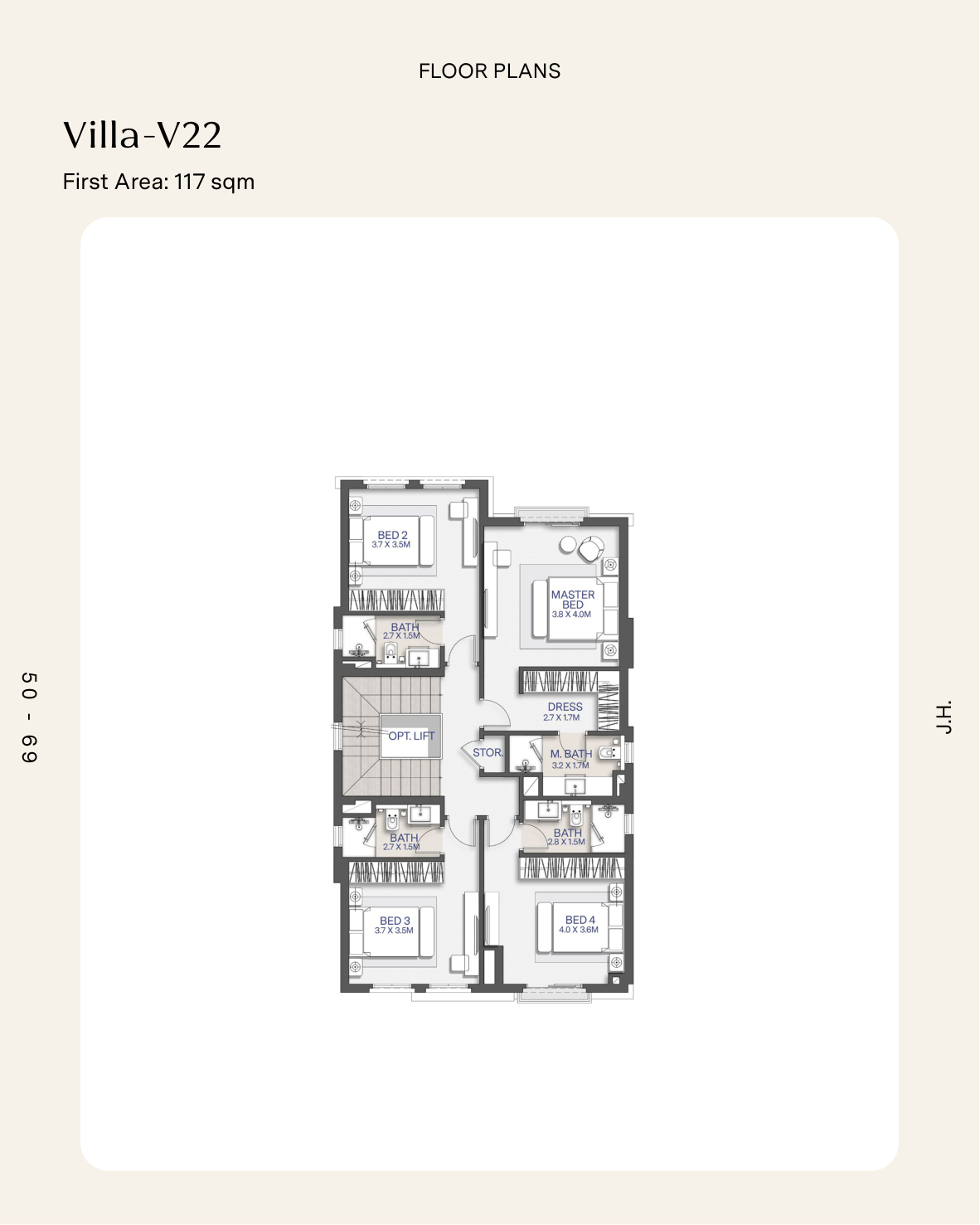Floor Plan - كمبوند سيتي جيت القاهرة الجديدة الديار القطرية - City Gate New Cairo Compound