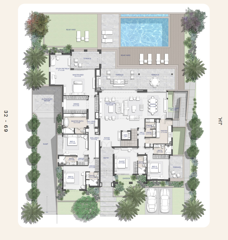 Floor Plan - كمبوند سيتي جيت القاهرة الجديدة الديار القطرية - City Gate New Cairo Compound