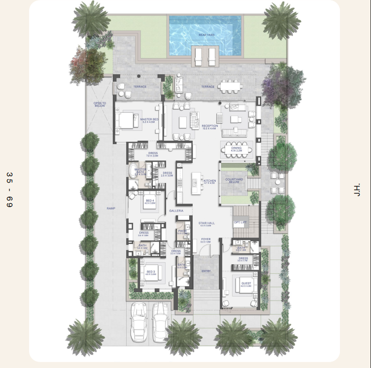 Floor Plan - كمبوند سيتي جيت القاهرة الجديدة الديار القطرية - City Gate New Cairo Compound
