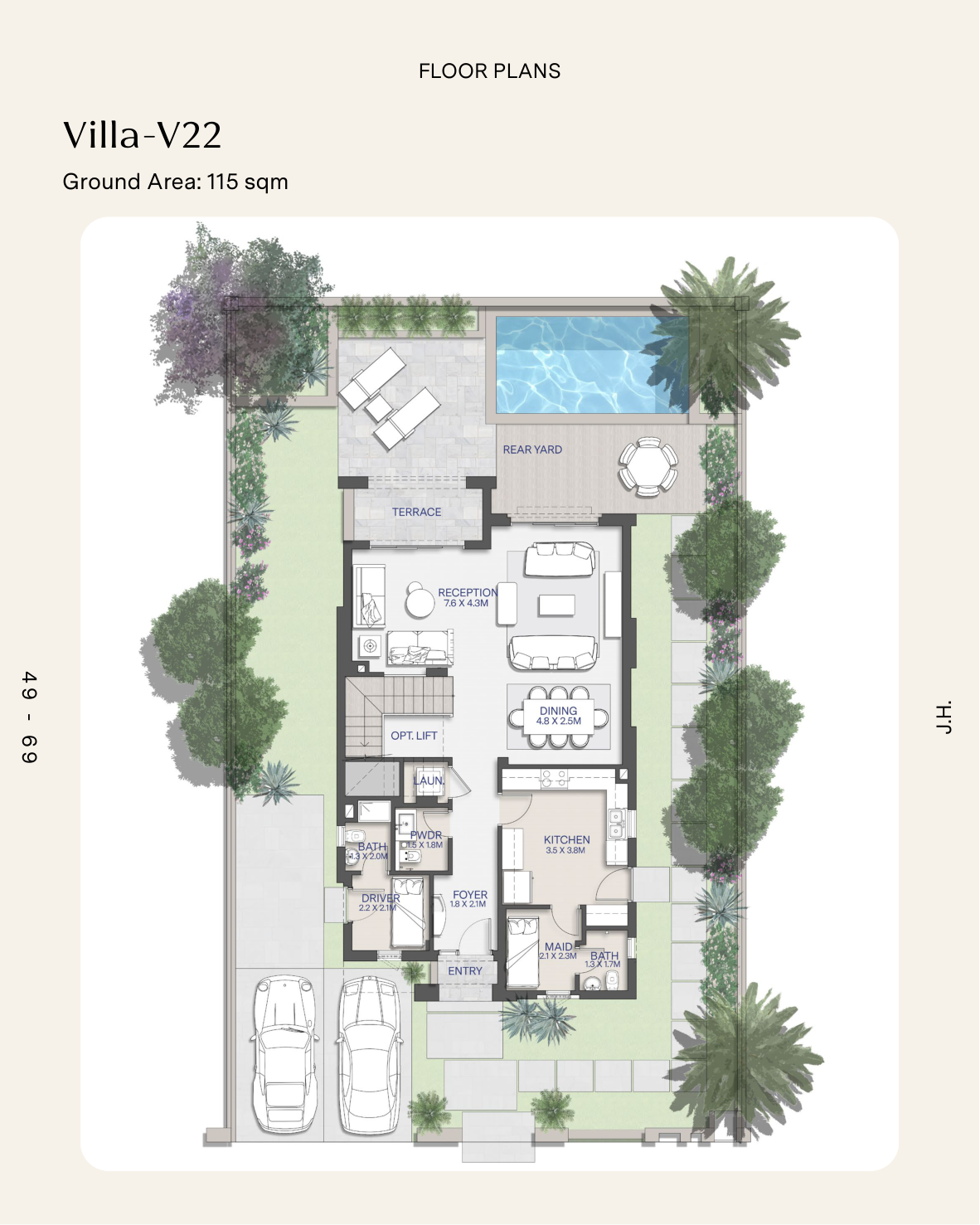 Floor Plan - كمبوند سيتي جيت القاهرة الجديدة الديار القطرية - City Gate New Cairo Compound