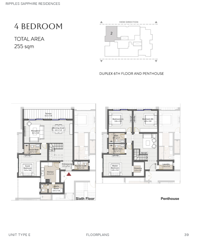 Floor Plan - كمبوند سيتي جيت القاهرة الجديدة الديار القطرية - City Gate New Cairo Compound