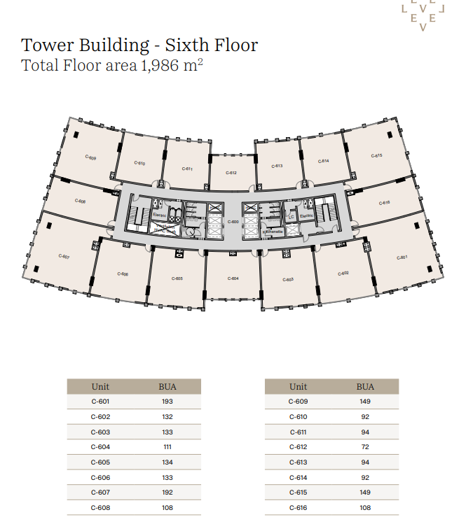 Floor Plan - City Gate New Cairo Project Qatari Diar