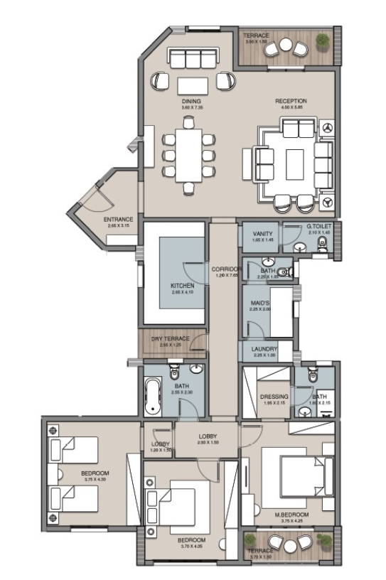 Plan 11 - The Loft New Capital Living Yards
