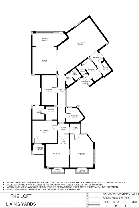 Floor Plan - The Loft New Capital Living Yards