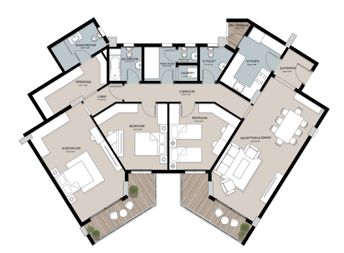 Plan 14 - The Loft New Capital Living Yards