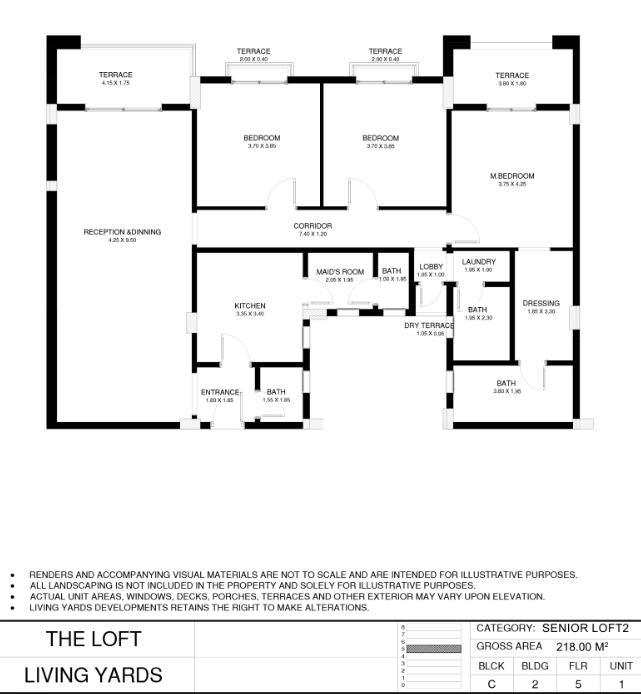 Floor Plan - The Loft New Capital Living Yards