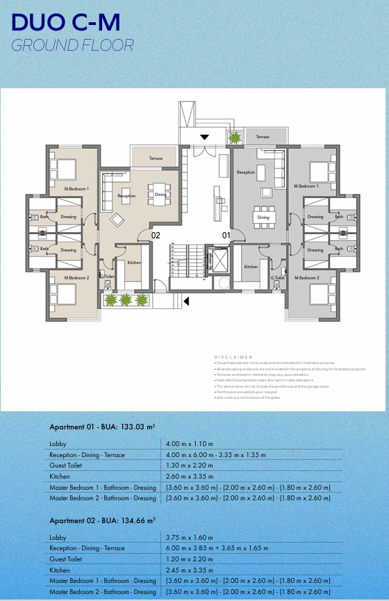 Floor Plan - كمبوند بادية بالم هيلز 6 أكتوبر - Badya Palm Hills Compound