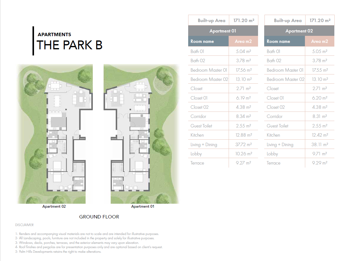 Floor Plan - كمبوند بادية بالم هيلز 6 أكتوبر - Badya Palm Hills Compound
