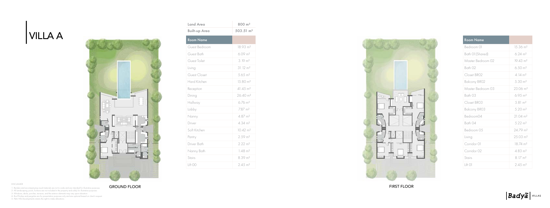 Floor Plan - كمبوند بادية بالم هيلز 6 أكتوبر - Badya Palm Hills Compound