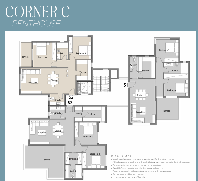 Floor Plan - كمبوند بادية بالم هيلز 6 أكتوبر - Badya Palm Hills Compound