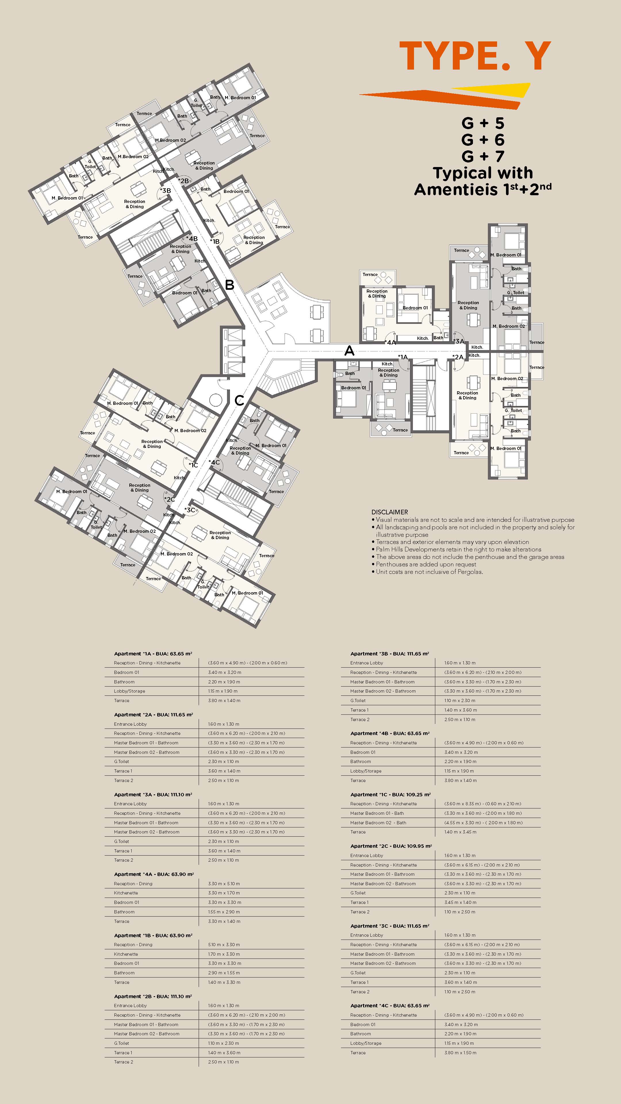 Floor Plan - كمبوند بادية بالم هيلز 6 أكتوبر - Badya Palm Hills Compound