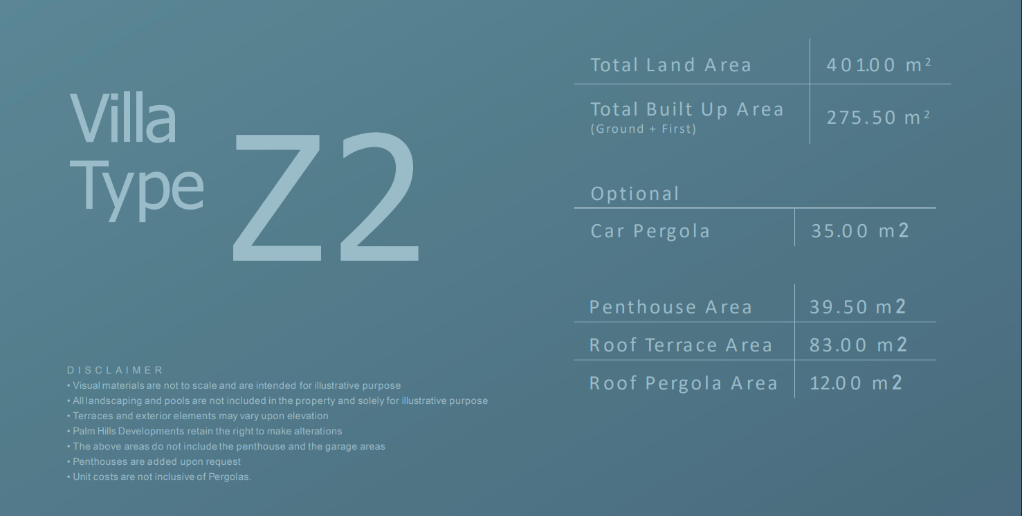 Floor Plan - كمبوند بادية بالم هيلز 6 أكتوبر - Badya Palm Hills Compound