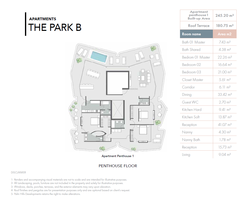 Floor Plan - كمبوند بادية بالم هيلز 6 أكتوبر - Badya Palm Hills Compound