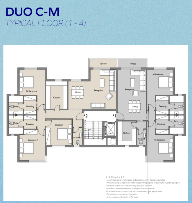 Floor Plan - كمبوند بادية بالم هيلز 6 أكتوبر - Badya Palm Hills Compound