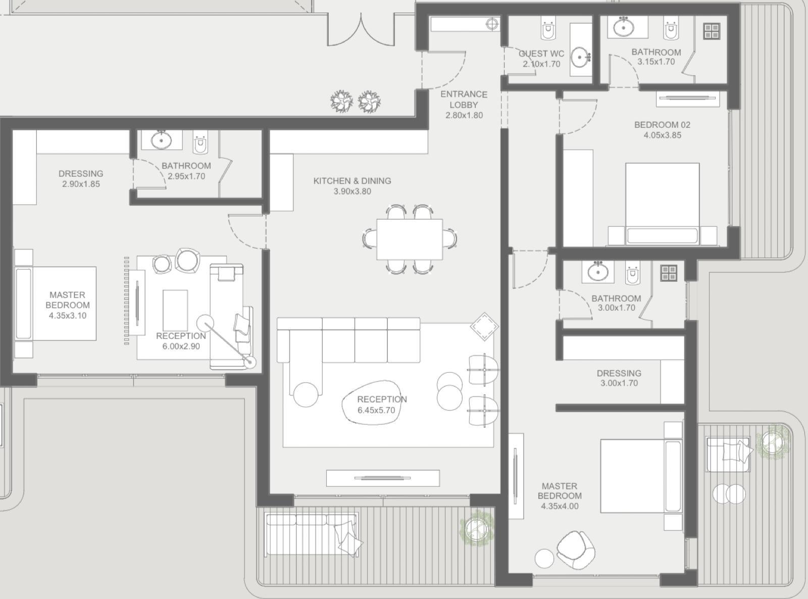 Floor Plan - كمبوند نيو جيزة 6 أكتوبر - New Giza Compound 6 October