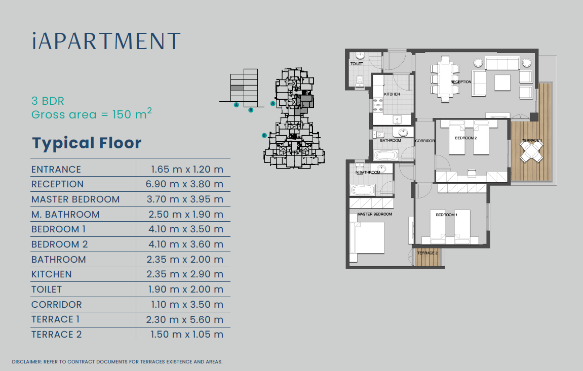 Floor Plan - كمبوند ماونتن فيو اي سيتي اكتوبر - Mountain View Icity October