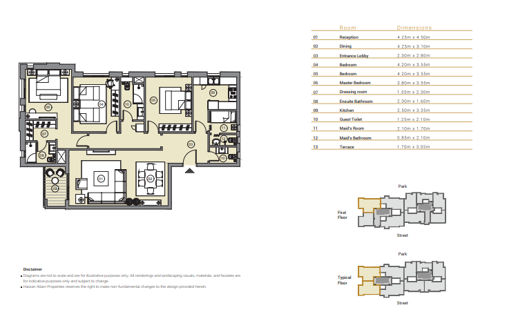 Floor Plan - Swan Lake Residence New Cairo Hassan Allam Properties