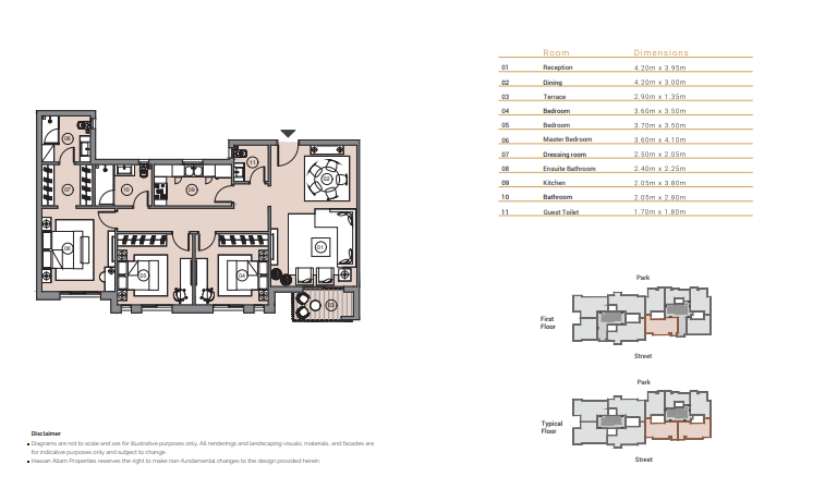 Floor Plan - Swan Lake Residence New Cairo Hassan Allam Properties