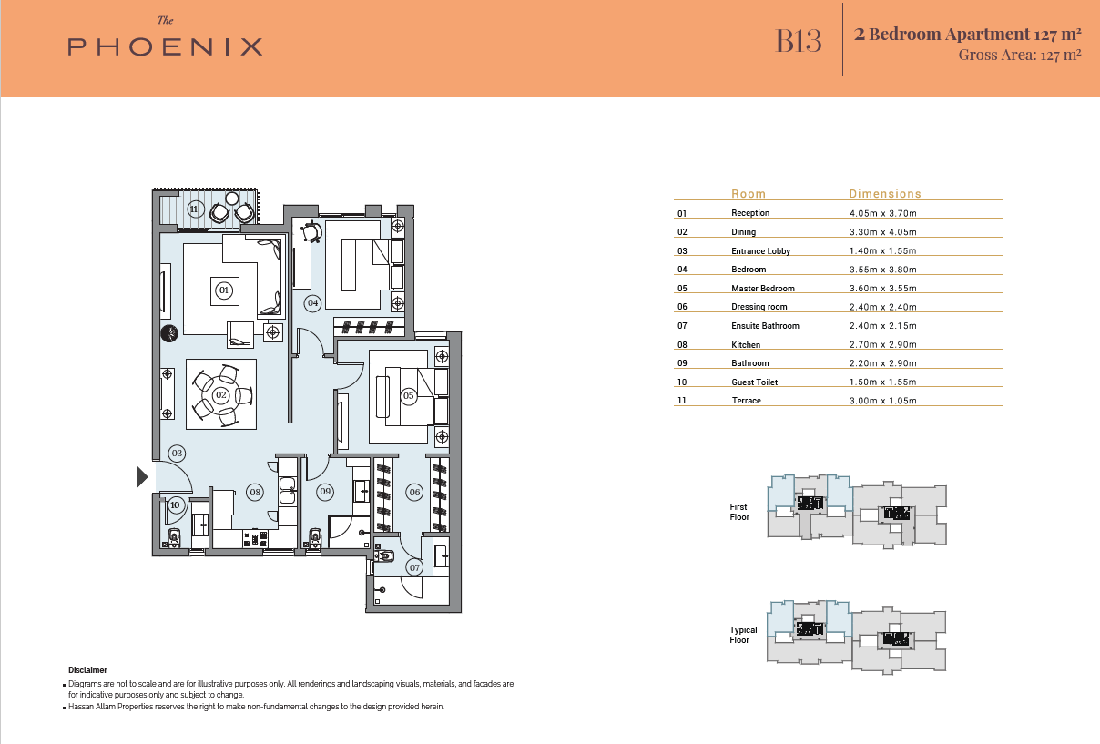 Floor Plan - Swan Lake Residence New Cairo Hassan Allam Properties