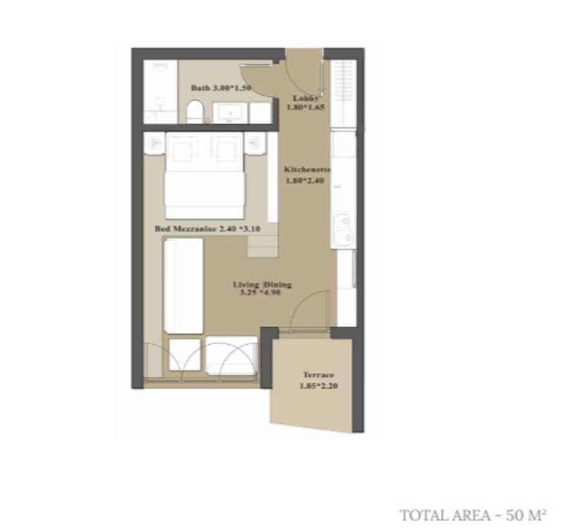 Floor Plan - قرية المونت جلالة العين السخنة تطوير مصر العقارية - IL Monte Galala Ain Sokhna