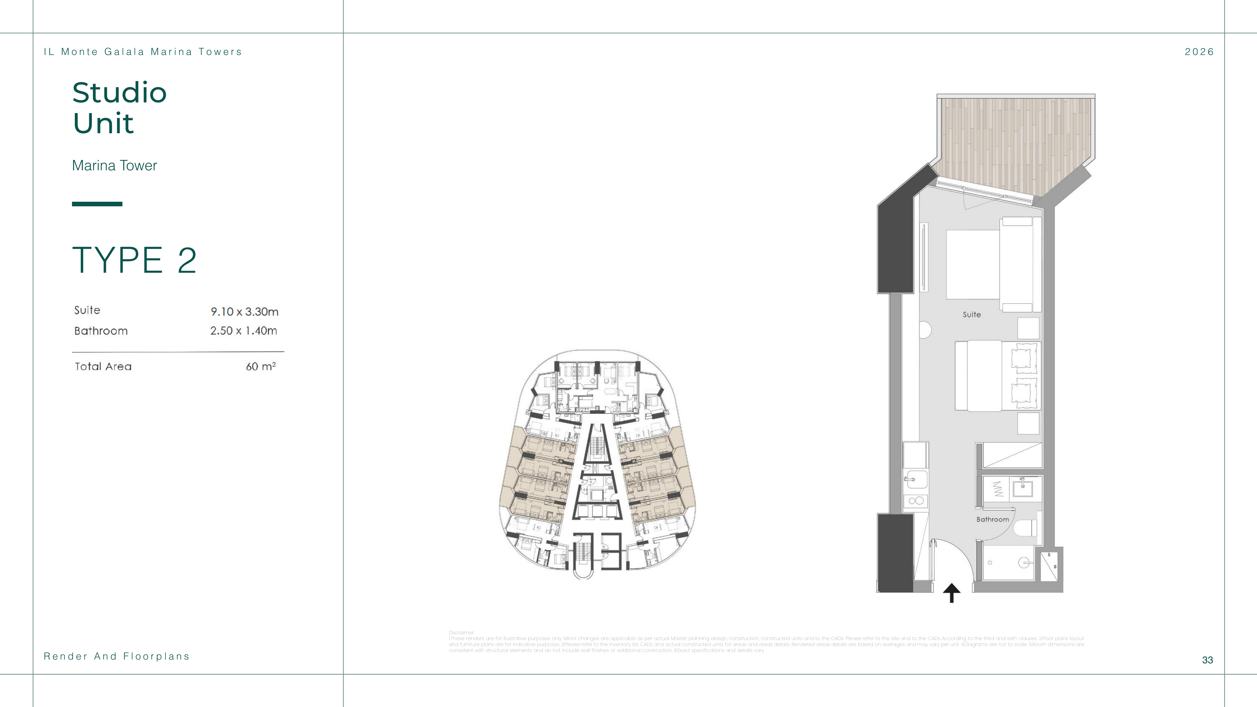 Floor Plan - قرية المونت جلالة العين السخنة تطوير مصر العقارية - IL Monte Galala Ain Sokhna