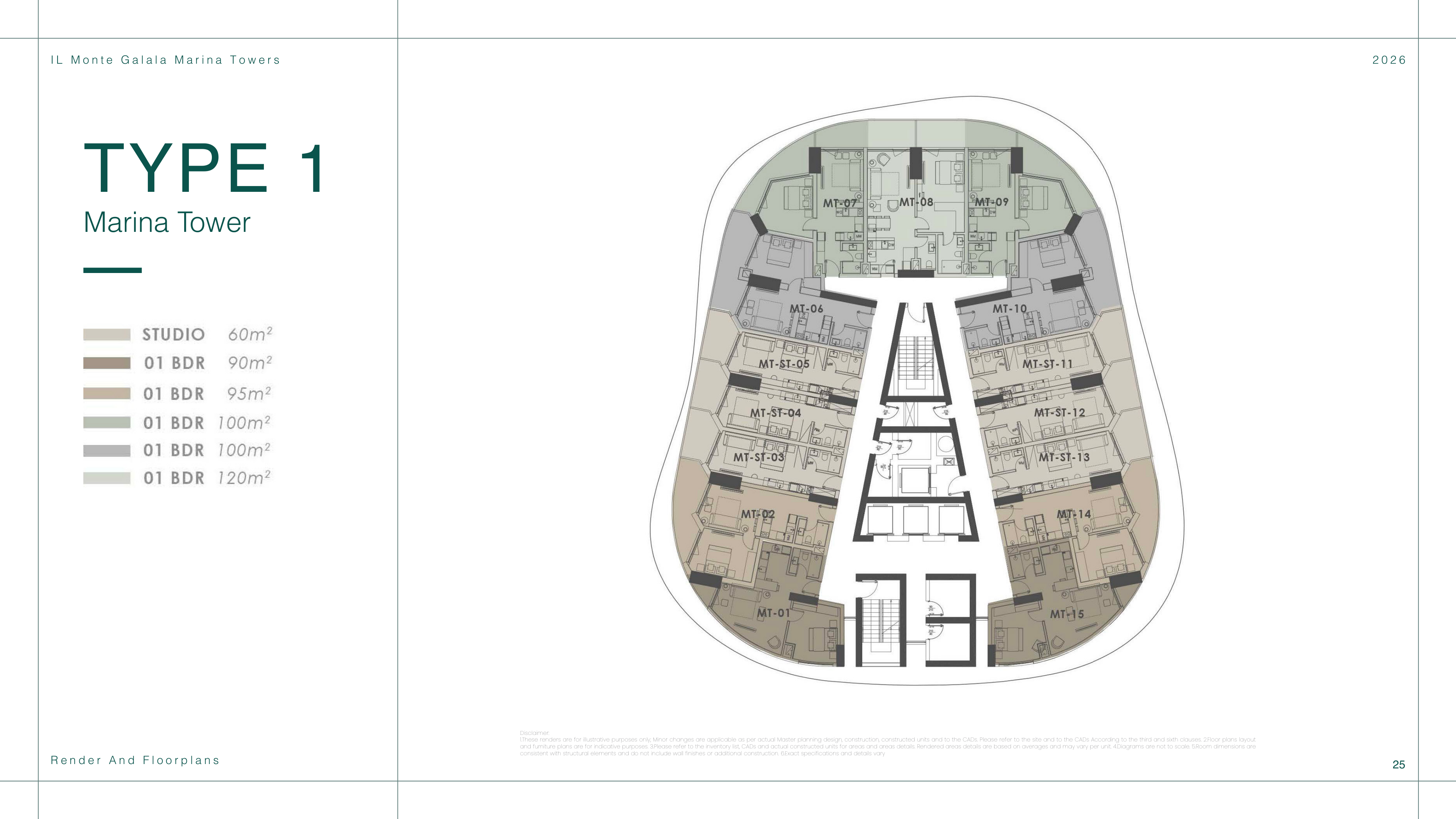 Floor Plan - IL Monte Galala Ain Sokhna Tatweer Misr