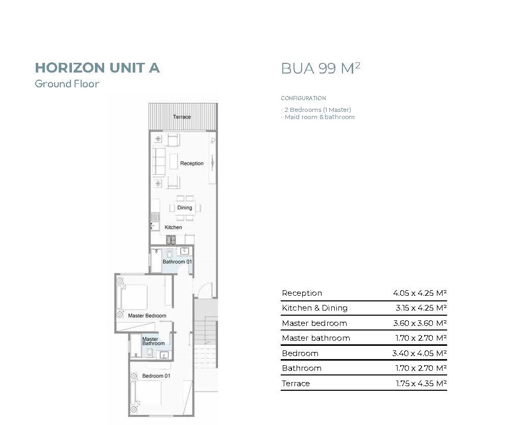 Floor Plan - قرية تلال العين السخنة PRE SURE - Telal Ain Sokhna