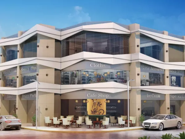 للبيع بالتقسيط محل 74 متراً أرضي في مول بالم هيلز