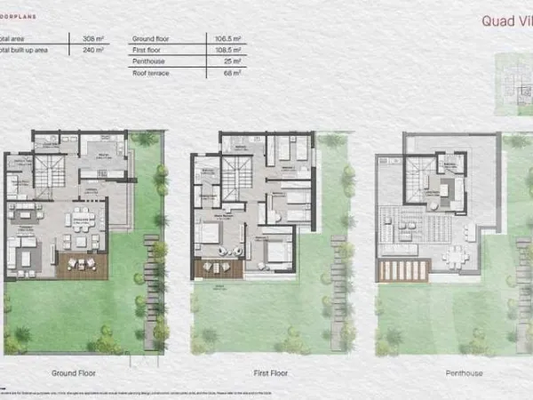 باقل من سعر السوق، تاون هاوس في هايد بارك تاوني 6 أكتوبر 308 م نصف تشطيب