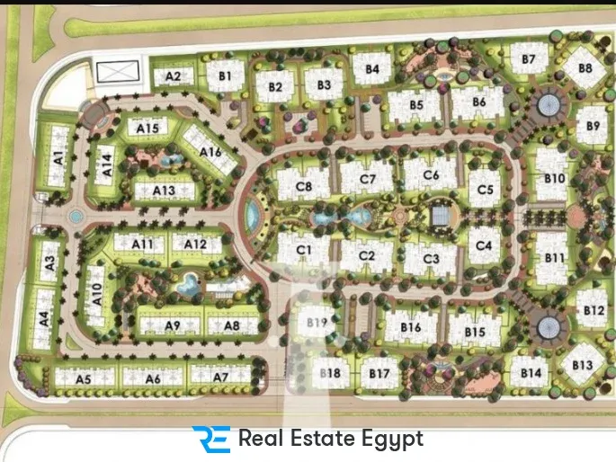 Hurry up to book in La Fontaine Compound Fifth Settlement units with areas starting from 135 square meters