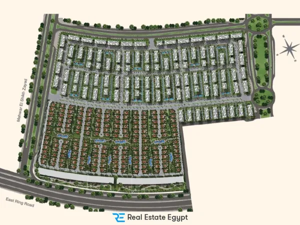 200 sqm apartment in El Patio Oro Compound Fifth Settlement