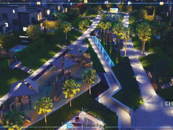 A townhouse ready for delivery fully finished in Azzar 1 Compound Fifth Settlement