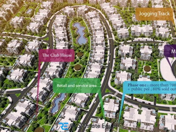 Own apartments for sale in Galleria Fifth Settlement with a 15% down payment