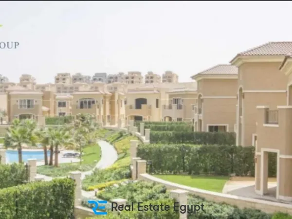 Apartments for sale in Stone Park Fifth Settlement with various spaces and a modern facade