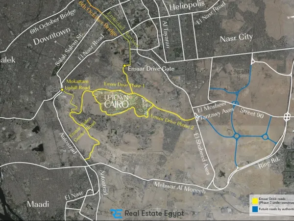 Apartments for sale in Uptown Cairo in a very special location cool with reservation