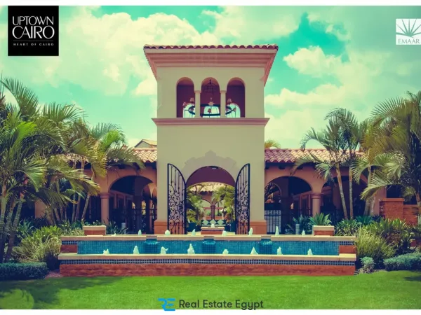 Apartments for sale in Uptown Cairo with various spaces and a modern facade Book now