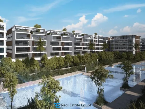 Book your apartment now with a distinguished and elegant view in Lake Residence Compound